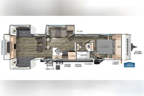2027 Forest River Cherokee Wolf Den Black Label 306MMBL in mansfield OH