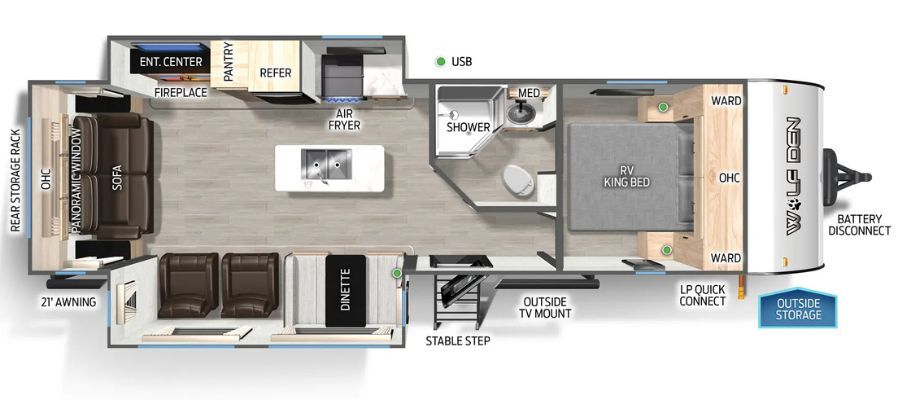 2027 Forest River Cherokee Wolf Den Black Label 273XLKBL in mansfield OH