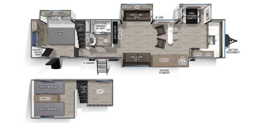 2027 Forest River Cherokee Timberwolf Destination Black Label 39DKBL in mansfield OH