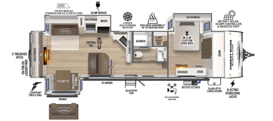 2027 Forest River Grand Surveyor 302RDBS in lakeview OH
