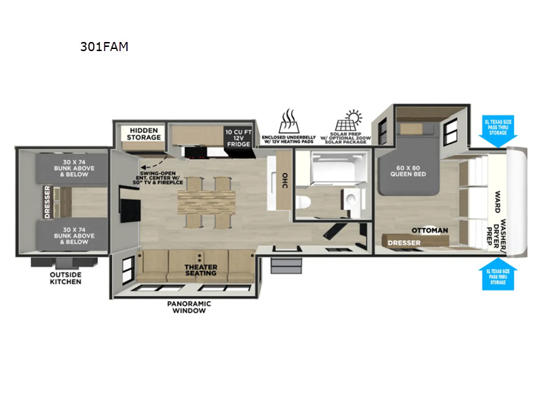 2027 Forest River Rv Wildwood Heritage Glen 301FAM in huntsville AL