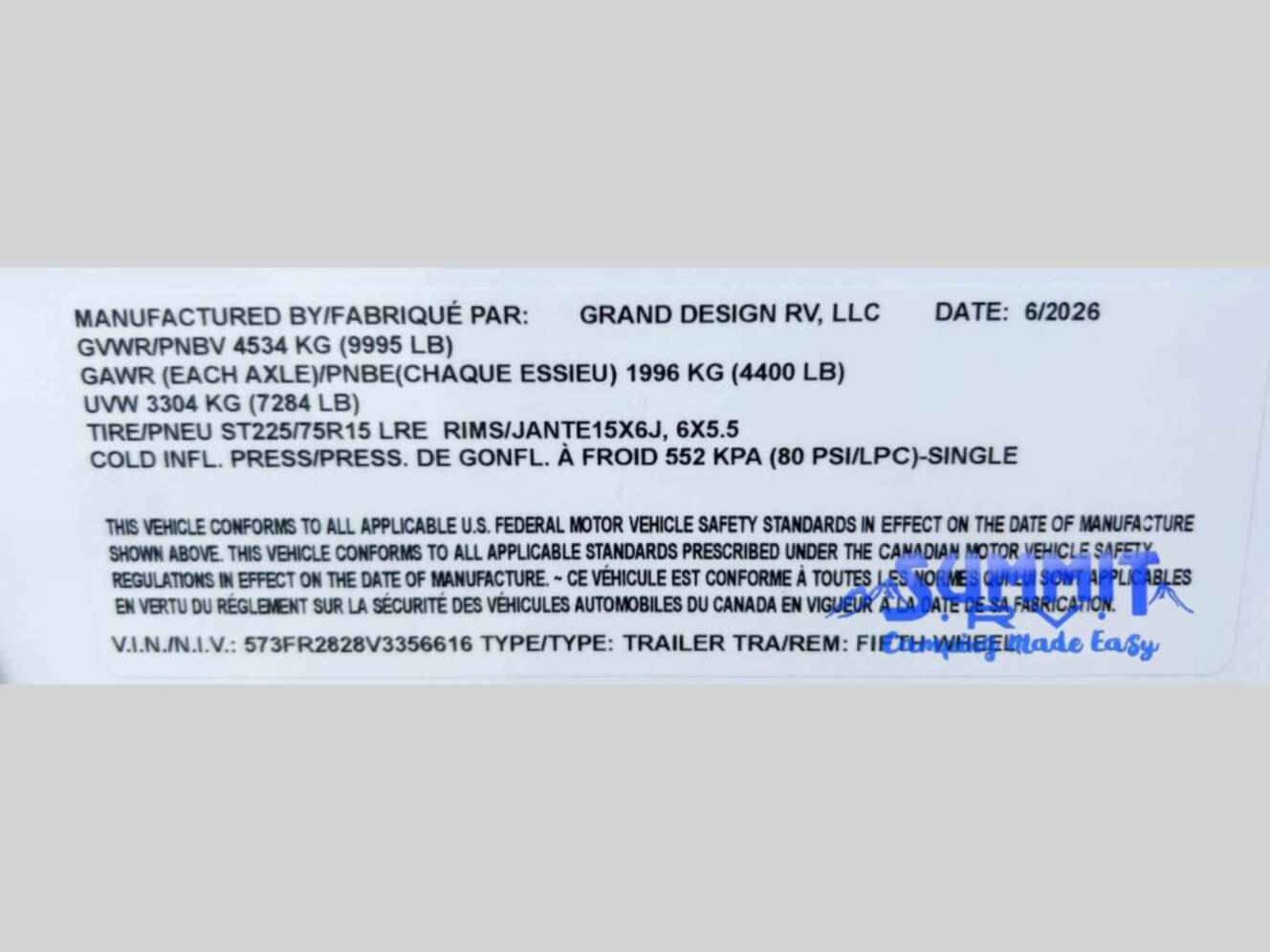 A photo of this 2027 Grand Design Reflection 100 Series 22RK