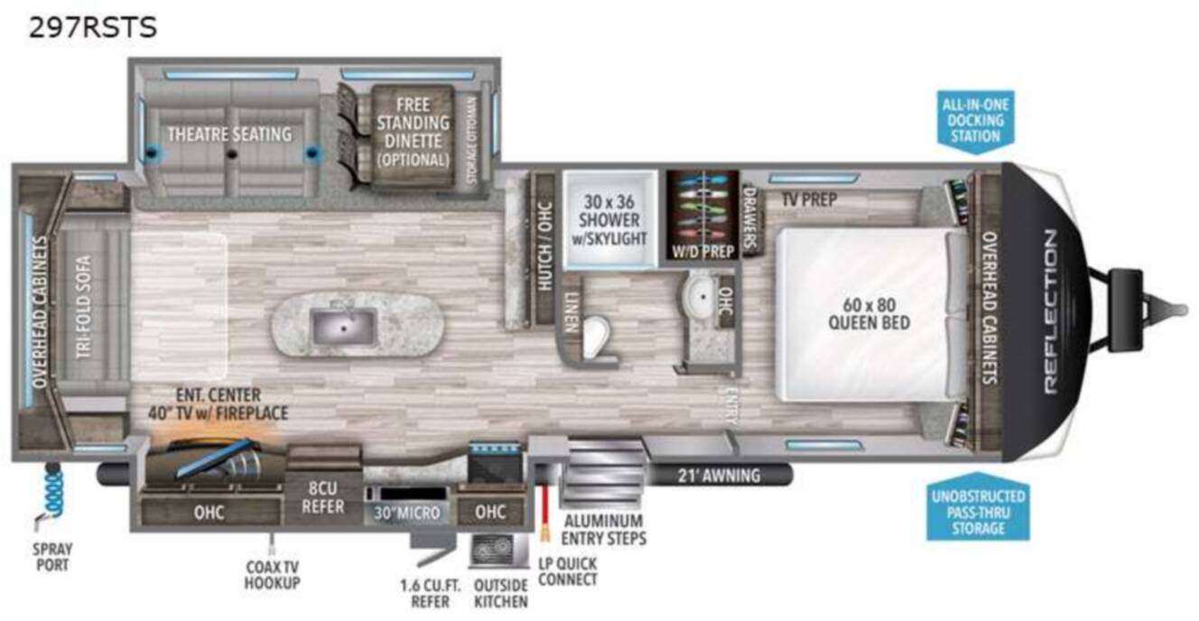 A photo of this 2021 Grand Design Reflection 297RSTS