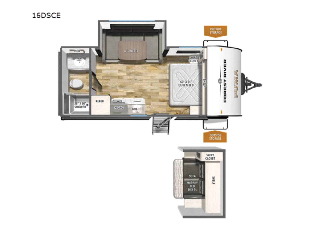A photo of this 2027 Forest River Rv Puma Camping Edition 16DSCE
