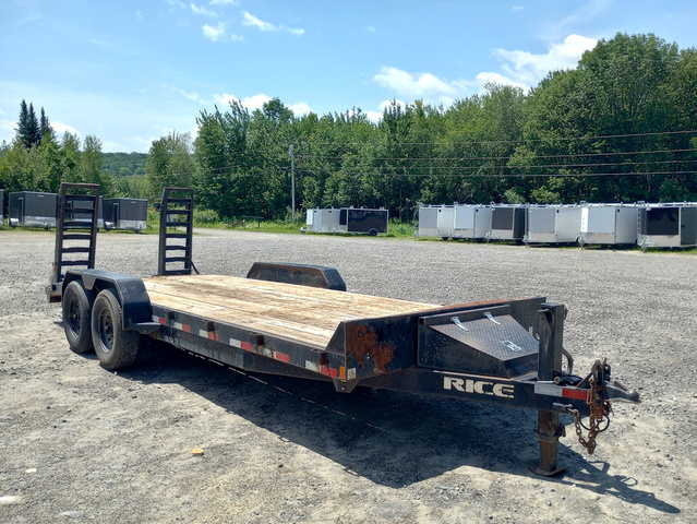 2020 RICE 7X20 14K Powder Coated Equipment Trailer W/Stand-U in Manchester, ME
