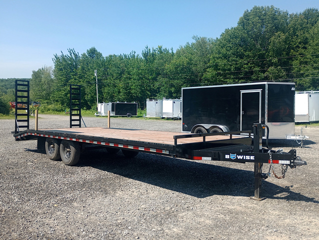 2025 BWISE 8.5X24 14K Powder Coated Deckover Equipment Traile in Manchester, ME