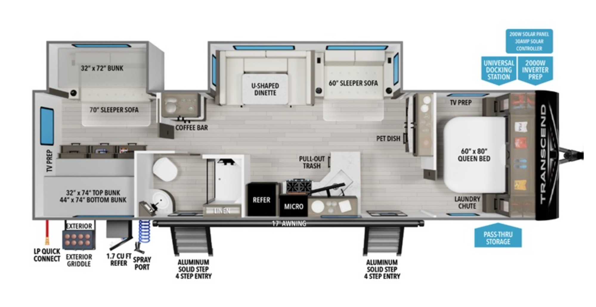 2026 Grand Design TRANSCEND 325BHT in springfield MO
