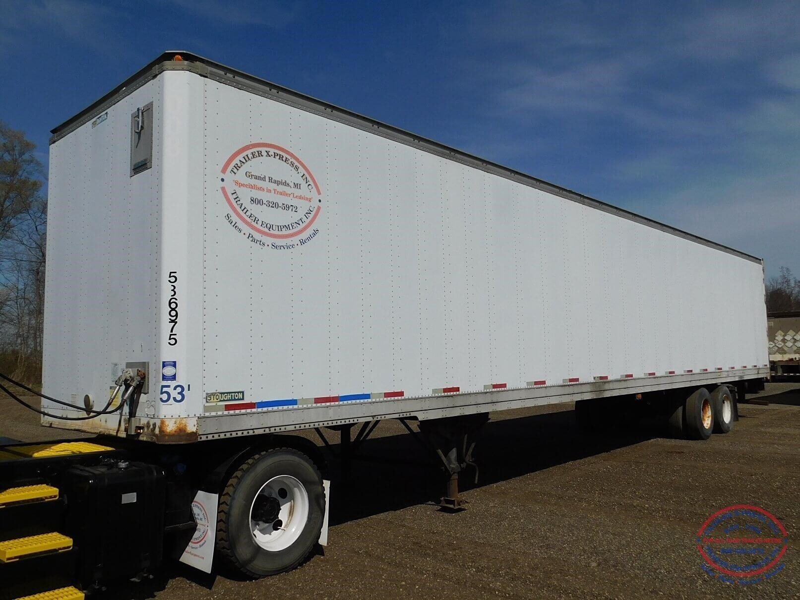 2000 STOUGHTON 53FT STORAGE TRAILER- PLYWOOD LINED- TRANS ROOF in Byron Center, MI