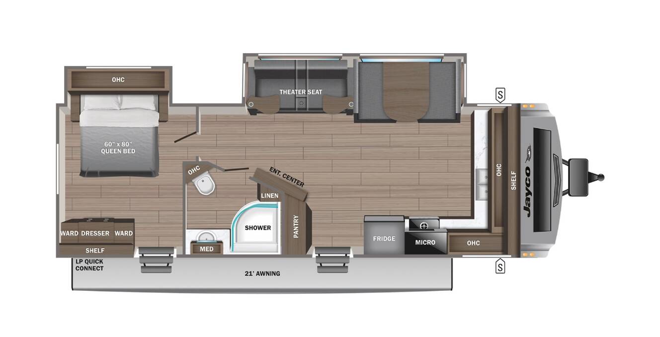 A photo of this 2024 Jayco WHITE HAWK 26FK