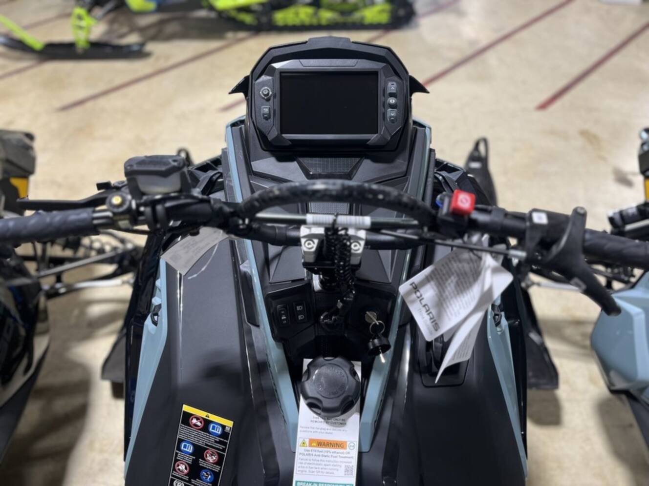 A photo of this 2026 Polaris® Patriot 9R RMK Khaos 155 Hemlock Blue / Black / Velocit