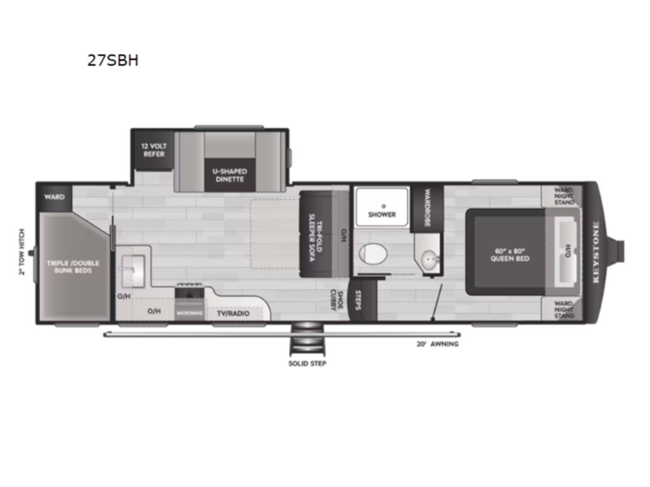 A photo of this 2026 Keystone Rv Arcadia Select 27SBH