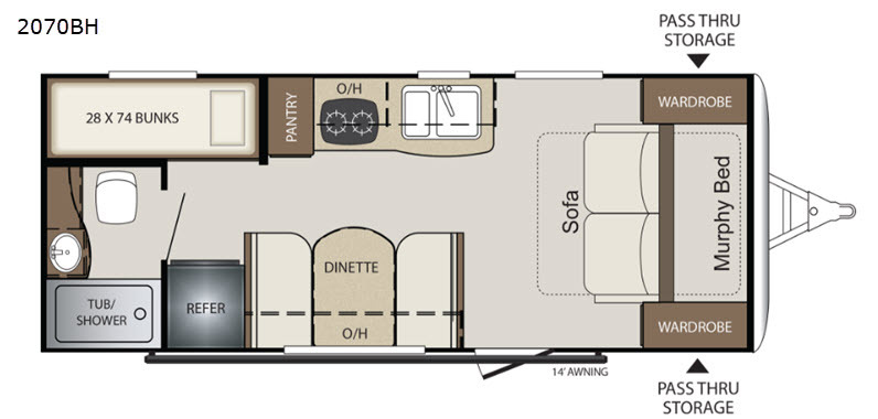 2019 Keystone Rv Bullet Crossfire 2070BH in north ridgeville OH