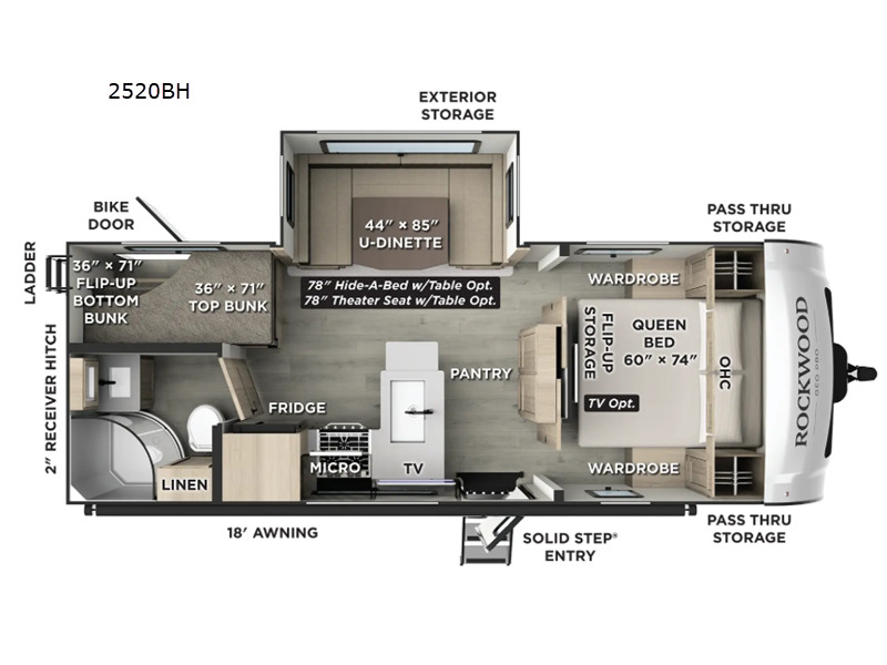 2027 Forest River Rv Rockwood Mini Lite 2520BH in colbert OK