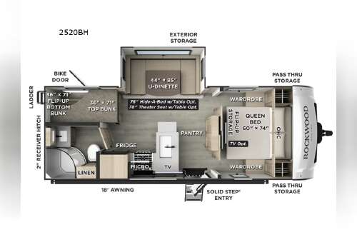 2027 Forest River Rv Rockwood Mini Lite 2520BH in colbert OK