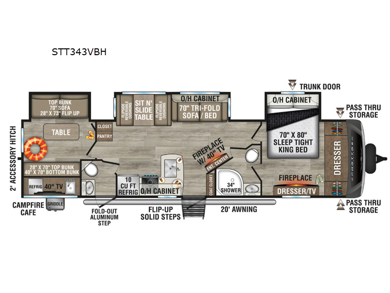2027 Venture Rv SportTrek Touring Edition STT343VBH in college station TX