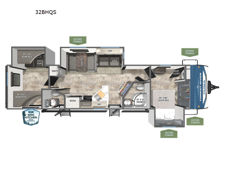 2027 Forest River Rv Puma 32BHQS in lebanon TN