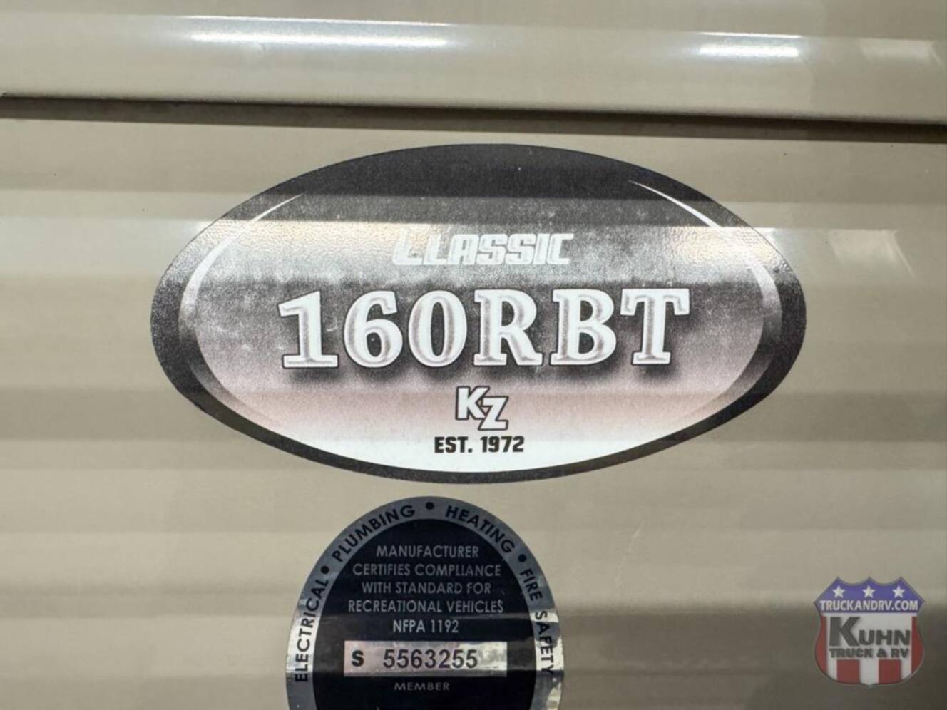 A photo of this 2020 Kz Sportsmen Classic 160RBT