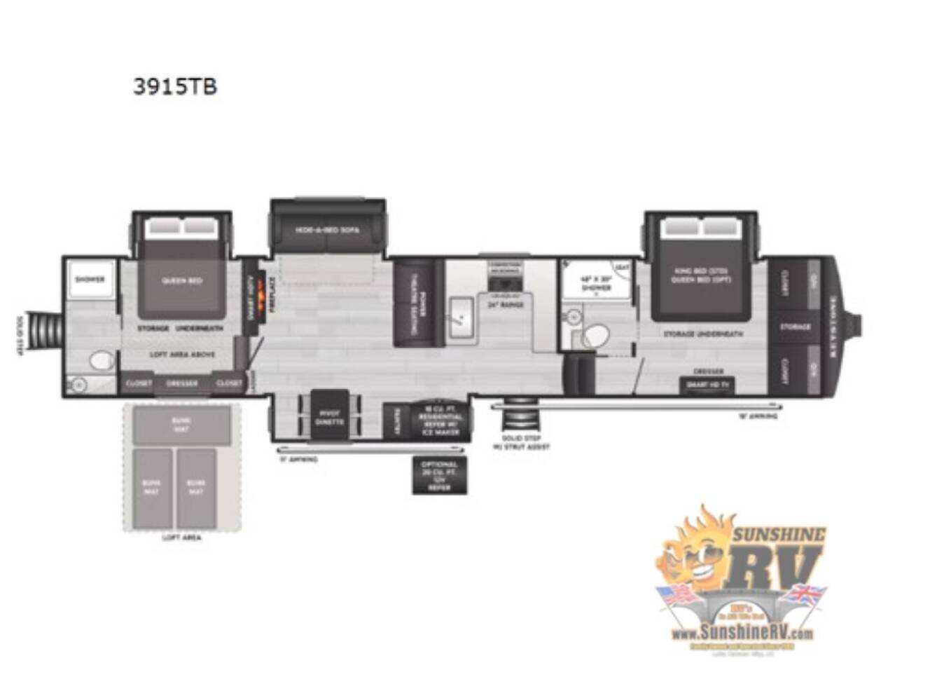 A photo of this 2026 Keystone Rv Montana 3915TB