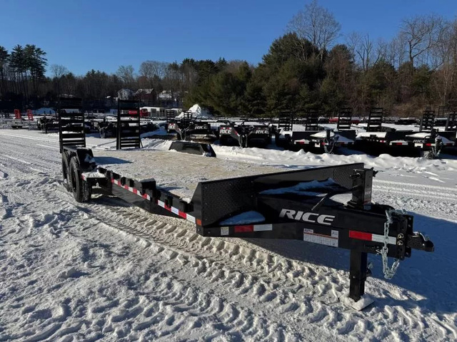 2026 RICE 7X24 Powder Coated 16K Lowpro Equipment Trailer W/ in Loudon, NH