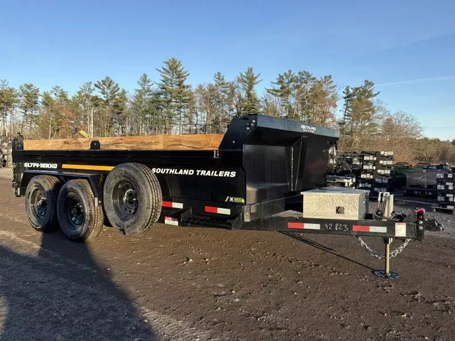 2026 SOUTHLAND 7X14 17.5K Dump Trailer W/ Barn Gate & Tarp in Bangor, ME