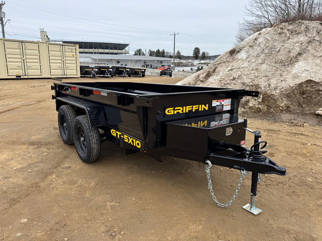 2026 GRIFFIN 5X10 Powder Coated 7K Dump Trailer in Loudon, NH