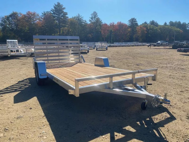 2026 SPORT HAVEN 7X14 Aluminum 3K Flat Utility Trailer W/Fold Flat in Loudon, NH