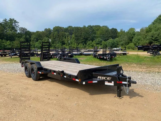 2026 RICE 7X20 Powder Coated 16K Lowpro Equipment Trailer W/ in Loudon, NH