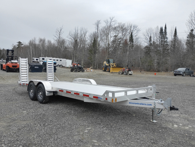 2026 MISSION 6.5X22 14K Aluminum Open Equipment Trailer W/Flip- in Manchester, ME