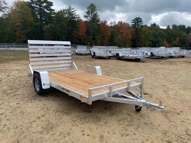 2026 SPORT HAVEN 6X12 Aluminum 3K Flat Utility Trailer W/Fold Flat in Loudon, NH