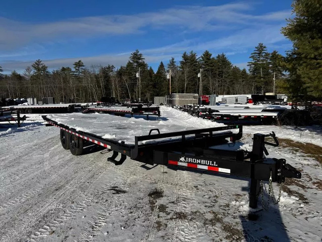2026 IRON BULL 8.5X24 14K Deckover Tilt Equipment Trailer W/Steel in Loudon, NH