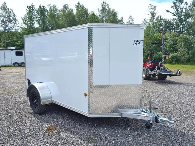 2026 E-Z HAULER 5X10 Aluminum Enclosed Cargo W/Spring Assist Rear in Manchester, ME