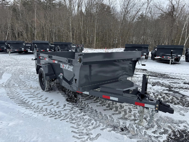 2027 NORSTAR 5X10 Powder Coated 3.5K Single Ram Dump Trailer W/ in Loudon, NH