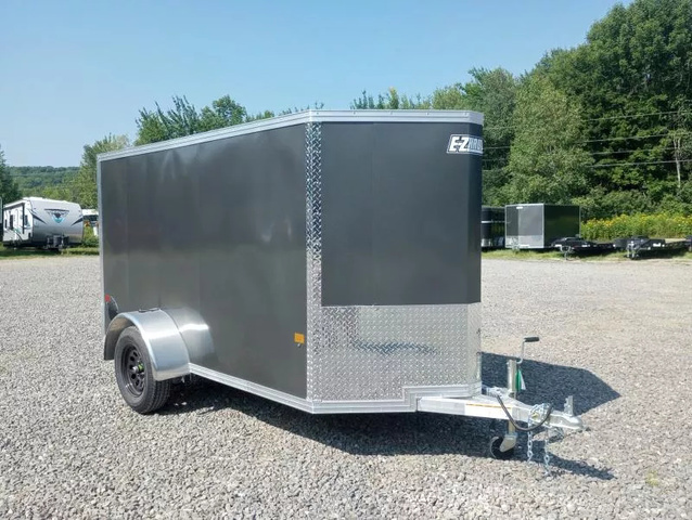 2026 E-Z HAULER 5X10 Aluminum Enclosed Cargo W/Spring Assist Rear in Manchester, ME
