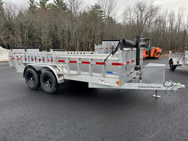 2026 CARGOPRO 7X16 Aluminum 12K Dump Trailer W/Tarp Kit & Ramps in Loudon, NH