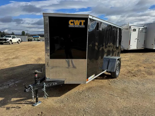 2026 COVERED WAGON 5X10 Enclosed 3K Cargo Trailer W/Rear Ramp Door in Loudon, NH