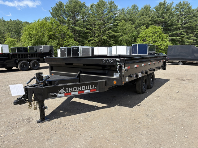 2027 IRON BULL 8X16 Powder Coated 15K Deckover Dump Trailer W/Fol in Turner, ME