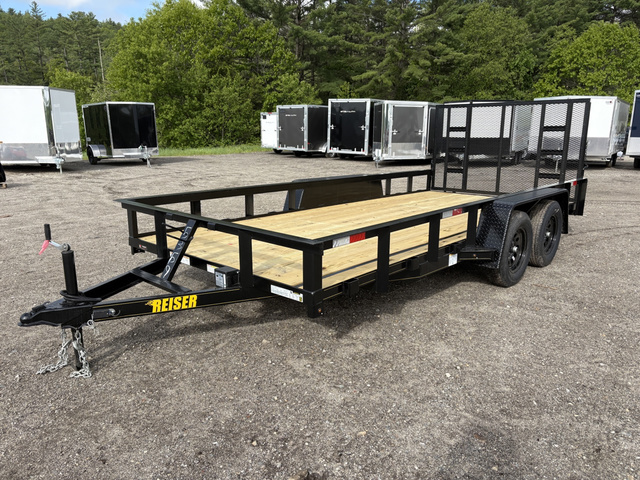 2026 REISER 7X16 7K Tandem Axle Landscape Trailer W/ Ramp Gate in Turner, ME