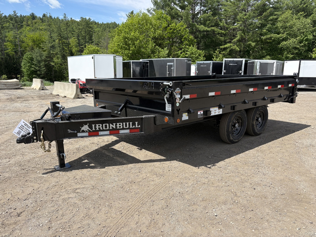 2027 IRON BULL 8X14 Powder Coated 15K Deckover Dump Trailer W/Fol in Turner, ME