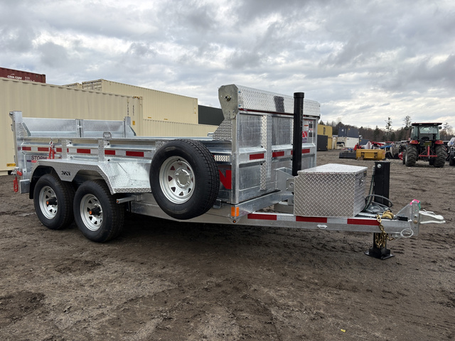 2026 N&N 6X10 10K Galvanized Dump Trailer W/Spare Tire, Hyd in Turner, ME