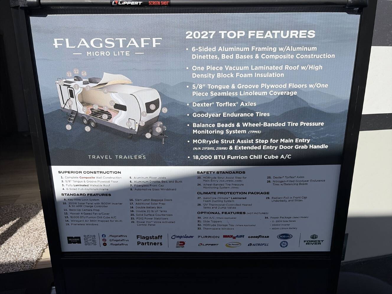 A photo of this 2027 Forest River FLAGSTAFF MICRO LITE 25SRK