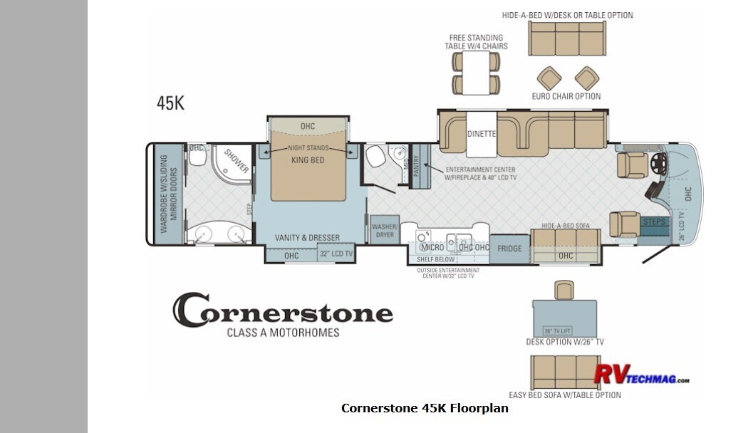 A photo of this 2013 Entegra Coach CORNERSTONE 45K