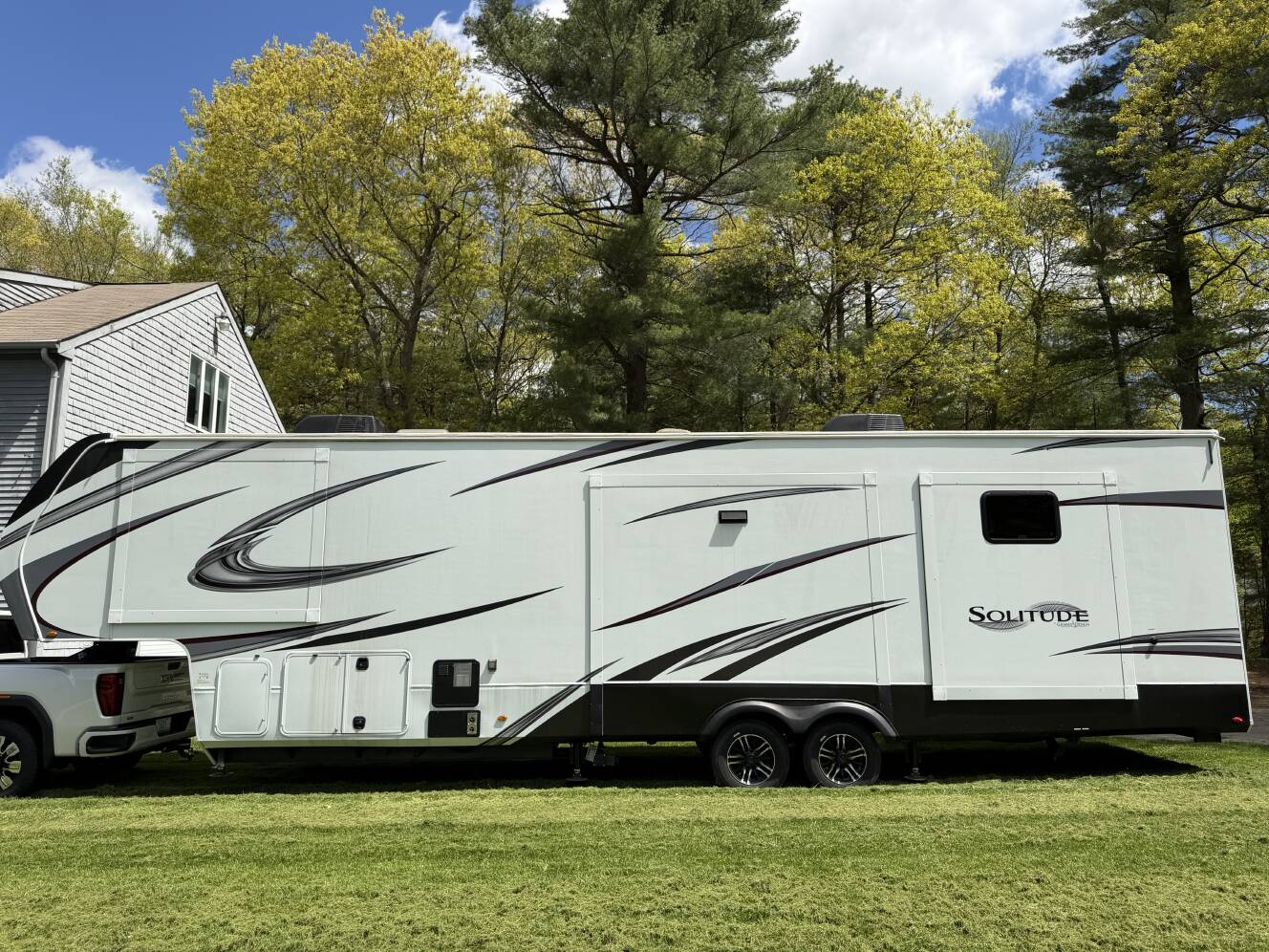 A photo of this 2022 Grand Design SOLITUDE S-CLASS 3950BH