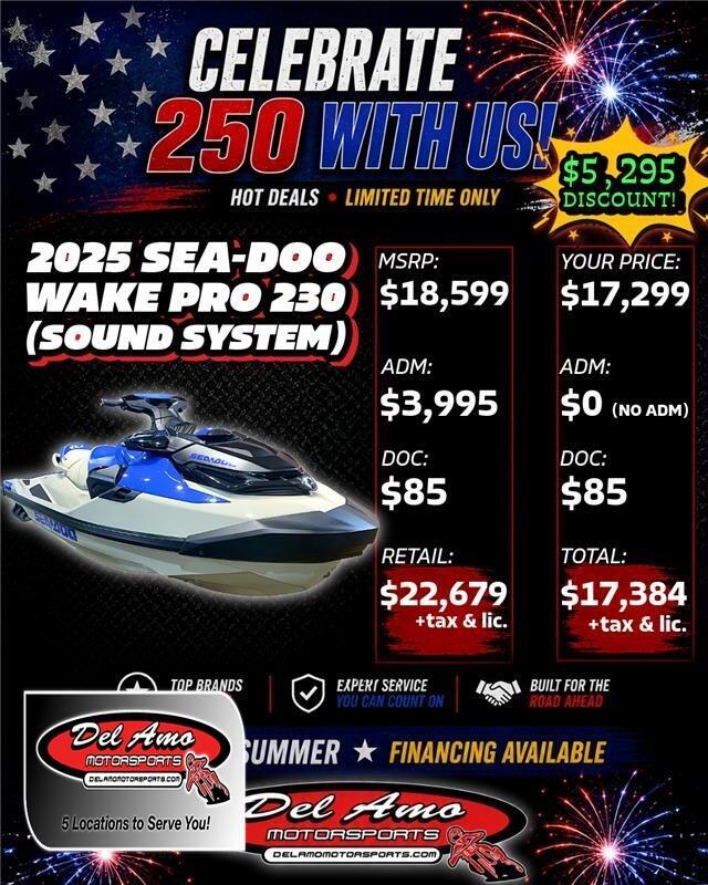 2025 Sea-Doo WAKE PRO 230 (SOUND SYSTEM) 230 in Redondo Beach, CA