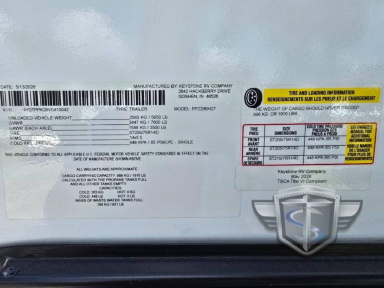 A photo of this 2027 Keystone Rv Passport Super Lite 229BH