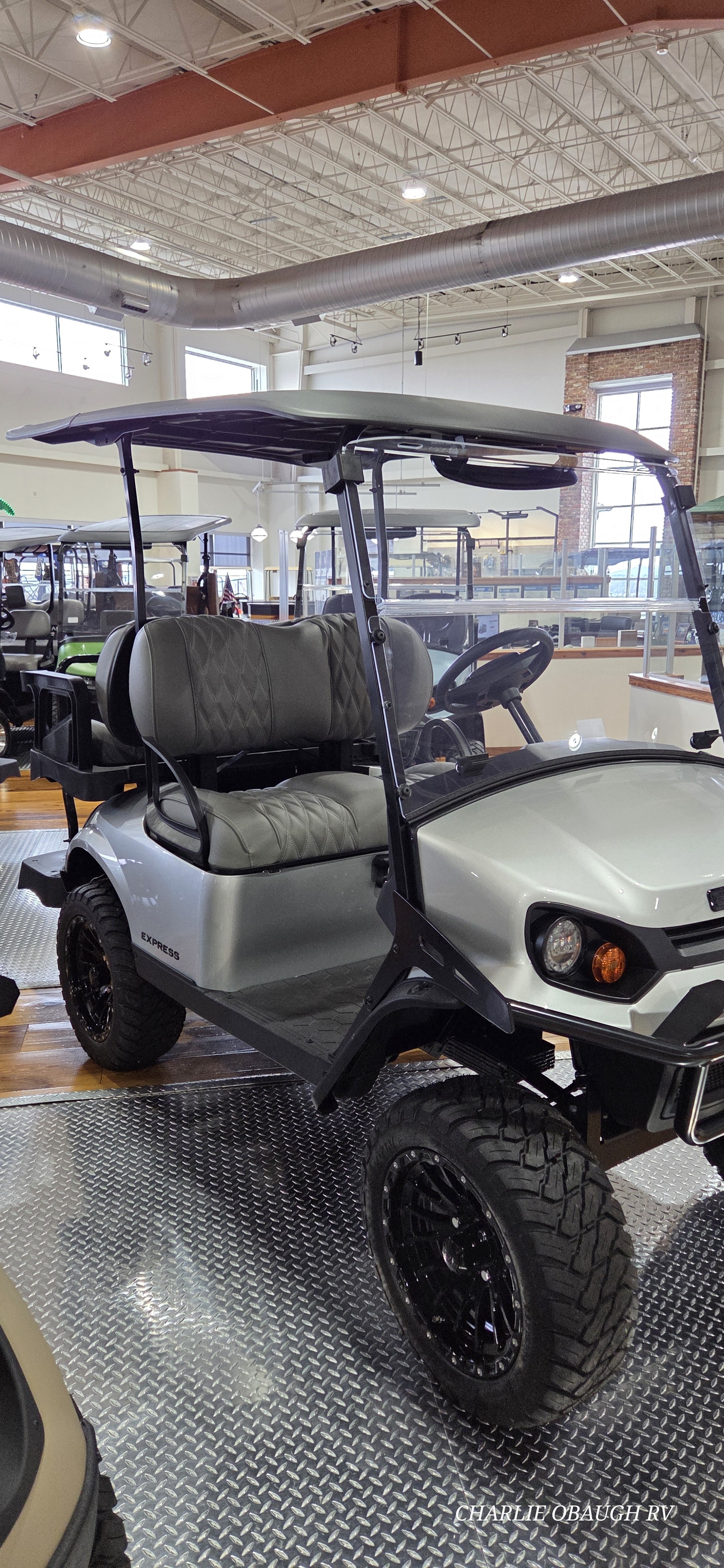 2025 E-Z-Go Express 4 Gas Lifted Platinum Golf Carts All ATV