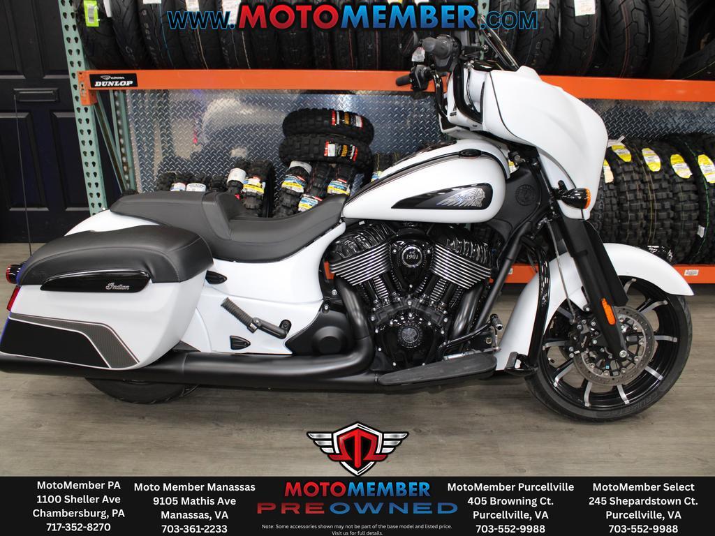 2024 Indian Motorcycle CHIEFTAN DARK HORSE WHITE METALLIC SMOKE DARK HORSE in Chambersburg, PA