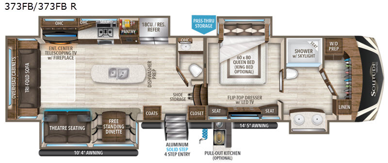 2020 Grand Design Solitude 373FB in roca NE