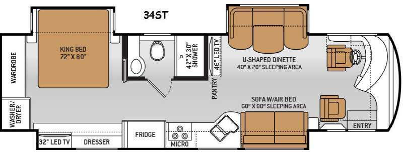 2015 Thor Motor Coach Tuscany XTE 34ST in perry IA