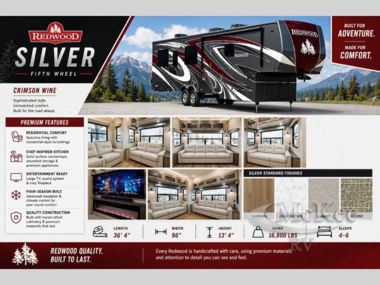 A photo of this 2024 Redwood Rv Redwood RW4150RD