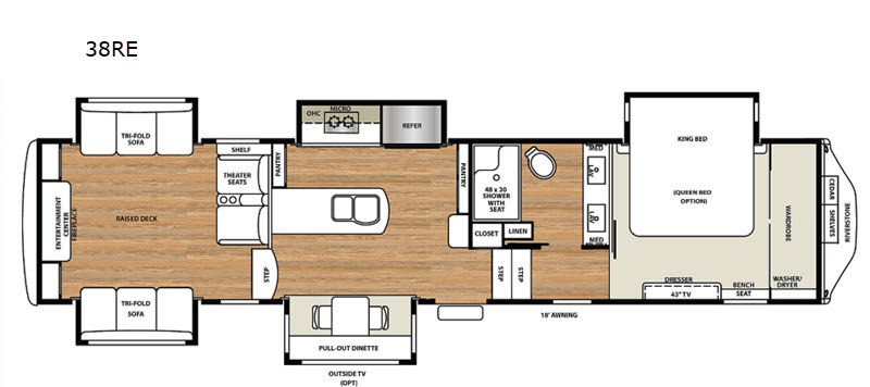 2019 Forest River Rv RiverStone Legacy 38RE in bunker hill IN